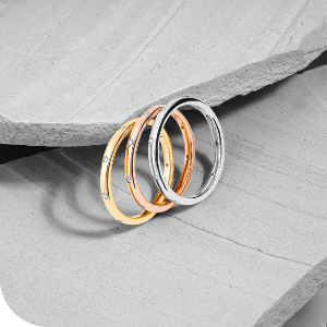 14K Couple Ring 3 color (RIN4120)